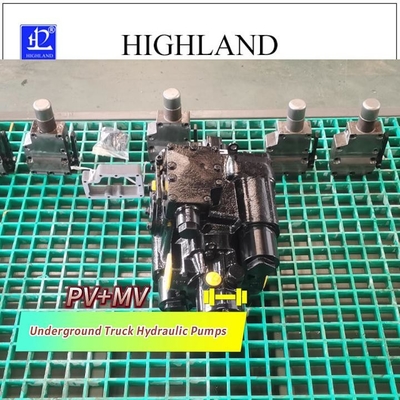 PV22 MV23 Untergrundfahrzeug Hydraulikpumpen Gusseisengehäuse Max-Verschiebung