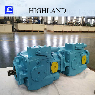 Hydrostatische treibende variable Kolbenpumpe der Straßen-Kehrmaschine-Tandemhydraulikpumpe-35mpa