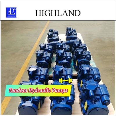 2500r/Min Rated Speed Tandem Hydraulic pumpt mit Druck und Steuerung des Datenflusses 110cc/R+110cc/R