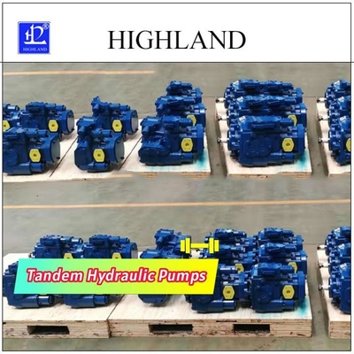 Gestellkolbenringtandemhydraulikpumpen 110cc/R+110cc/R
