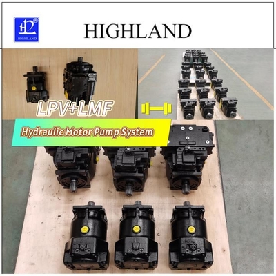 Verwendung eines hydraulischen Pumpenmotorgetriebesystems an einer Harvestmaschine