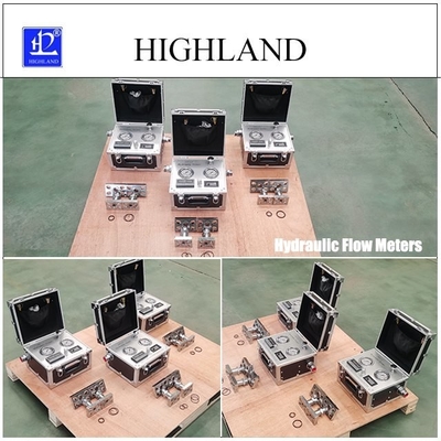 HIGHLAND Datenanzeige Hydraulische Durchflussmessgeräte Maximaldruck 420 Bar für Zementmischer