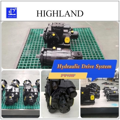 Hydraulisches Antriebssystem des Harvestors mit axaler Kolbenpumpenstruktur