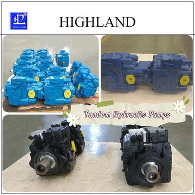 Tandem-Hydraulikpumpen mit hoher Effizienz und hohem Druck für mobile Geräte