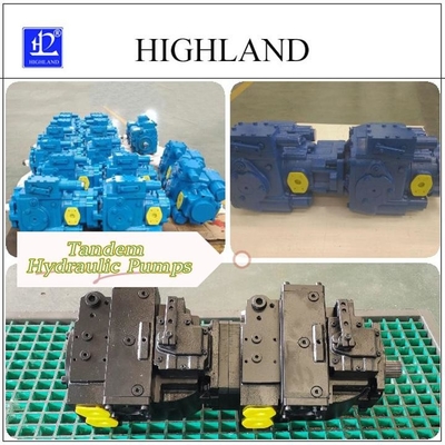 Tandem-Hydraulikpumpen mit hoher Effizienz und hohem Druck für mobile Geräte
