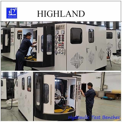 Prüfung von hydraulischen Pumpen und Motoren mit 110 kW vollautomatischen hydraulischen Prüfbänken
