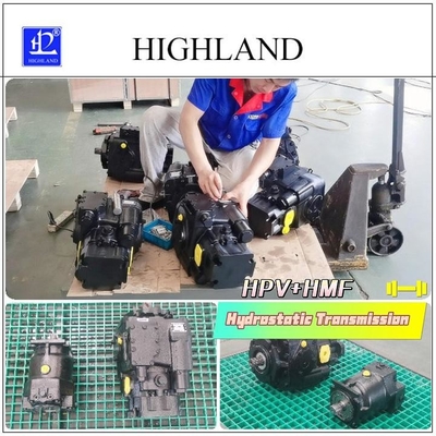 Hydraulisches Getriebesystem getestet und vollständig angepasst mit axaler Kolbenpumpe
