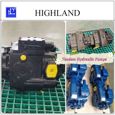 Hydraulische Kolbenpumpe mit variabler Verschiebe für Schieberadlader Schwarz
