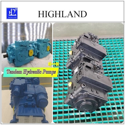 Hydraulische Kolbenpumpe mit variabler Verschiebe für Schieberadlader Schwarz