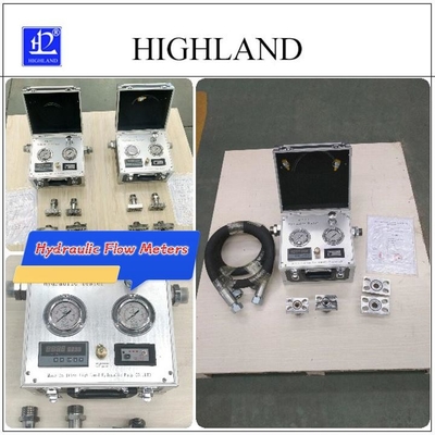 Datenanzeige Hydraulische Durchflussmessgeräte Maximaldruck 420 Bar Öltemperaturbereich -20 °C -150 °C