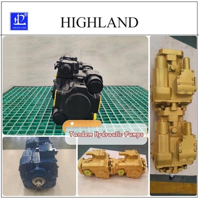 Hochdruck-Tandem-Hydraulikpumpen mit variabler Versetzung für mobile Geräte