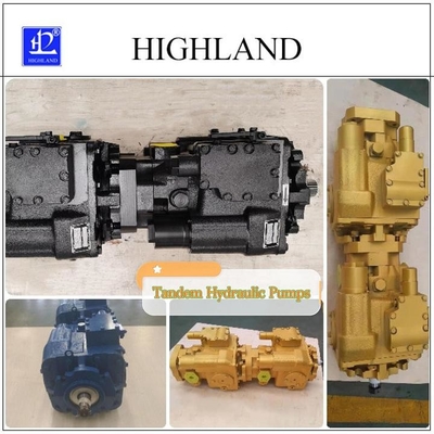 Hochdruck-Tandem-Hydraulikpumpen mit variabler Versetzung für mobile Geräte