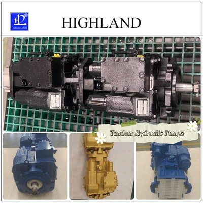 Hydraulische Tandempumpen mit variabler Verschiebung für die Rotationsrichtung nach links oder rechts