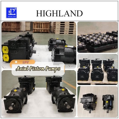 Schwarze Kolbenpumpe mit Funktion in hydraulischen Systemkomponenten