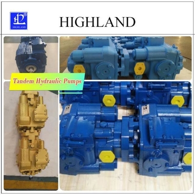 Hochwertige landwirtschaftliche Maschinen Tandem-Hydraulikpumpen Gusseisen Überlastprüfung