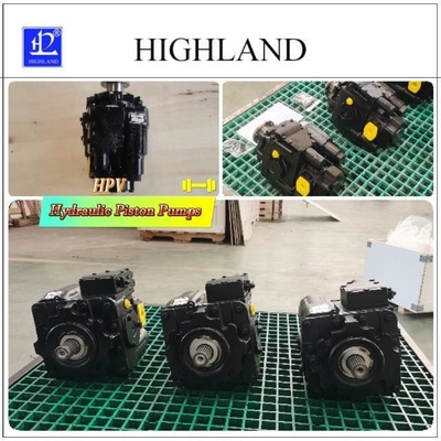 Hydraulische Kolbenpumpe aus Gusseisen Schwarze Farbe Hydraulisches System Baumaschinenkomponent