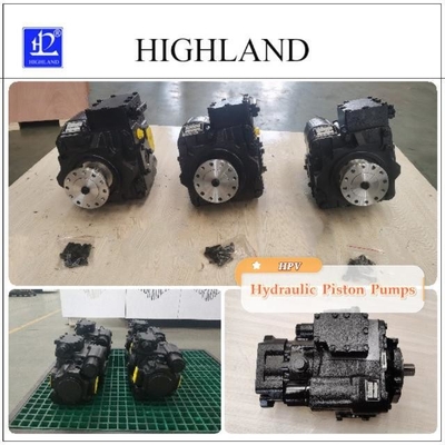 Hydraulische Kolbenpumpe aus Gusseisen Schwarze Farbe Hydraulisches System Baumaschinenkomponent