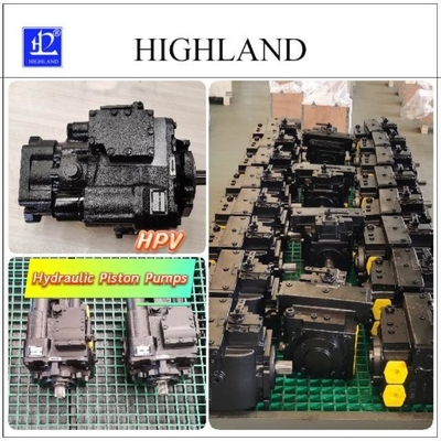 Hydraulische Kolbenpumpe aus Gusseisen Schwarze Farbe Hydraulisches System Baumaschinenkomponent