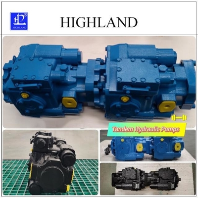 Harvester Tandem Hydraulikpumpen Schwarz Blau Gusseisen Komponenten